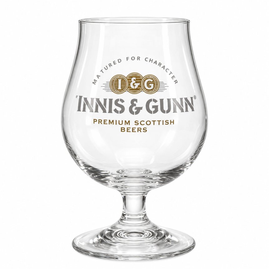 Zoom billede af Innis & Gunn ølglas 