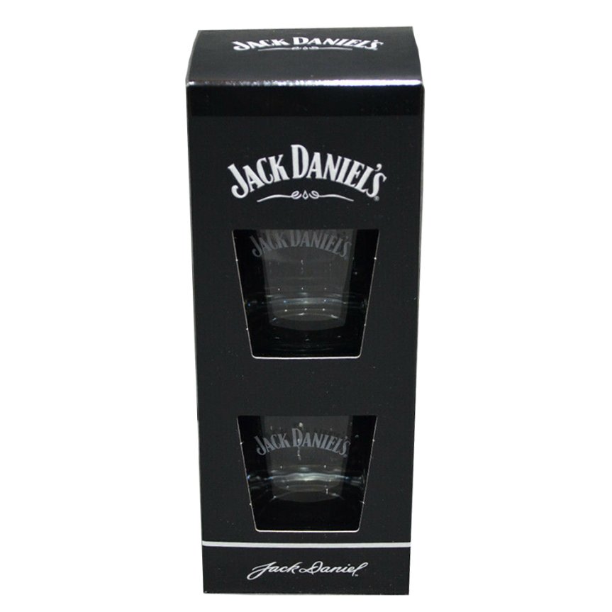 Jack Daniels Whisky glas tumbler 2-pak