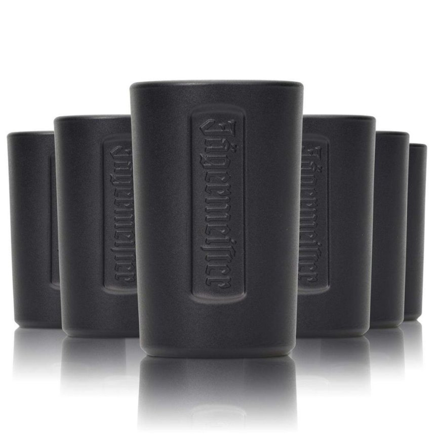 Jägermeister sorte shotglas 6-pack