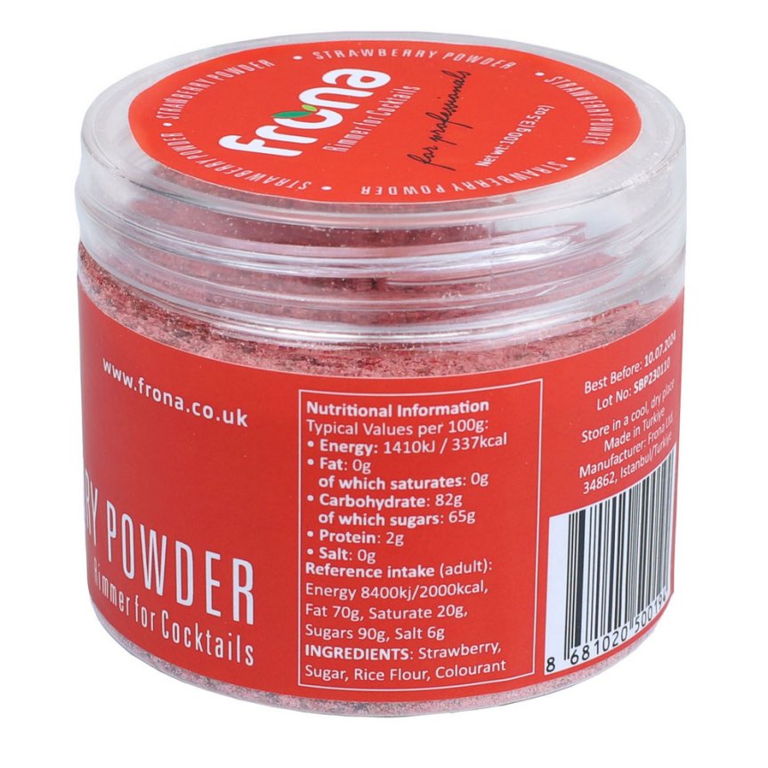 Cocktailrimmer jordbær 100 gram