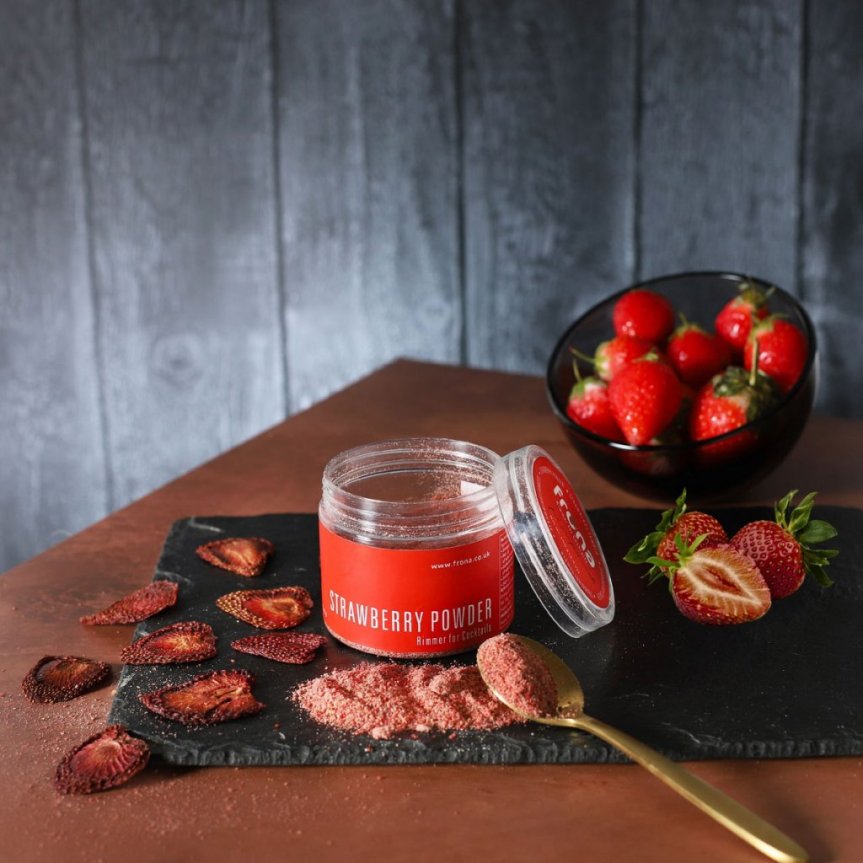 Cocktailrimmer jordbær 100 gram