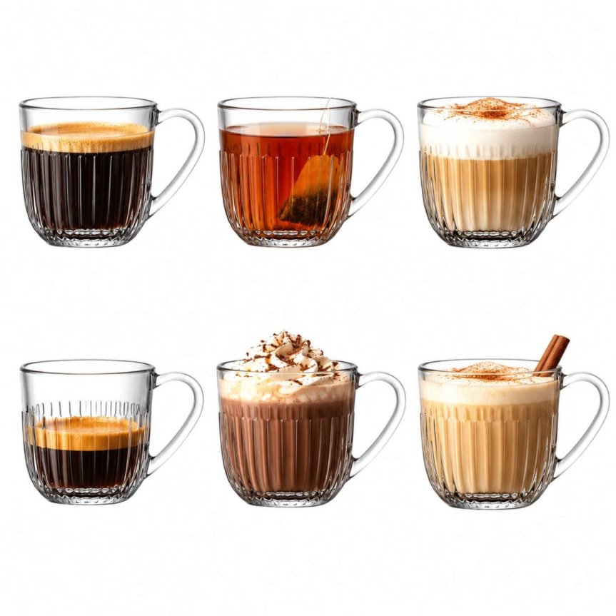 Zoom billede af La Rochère Ouessant Kaffeglas med hank 27 cl – 6 stk.