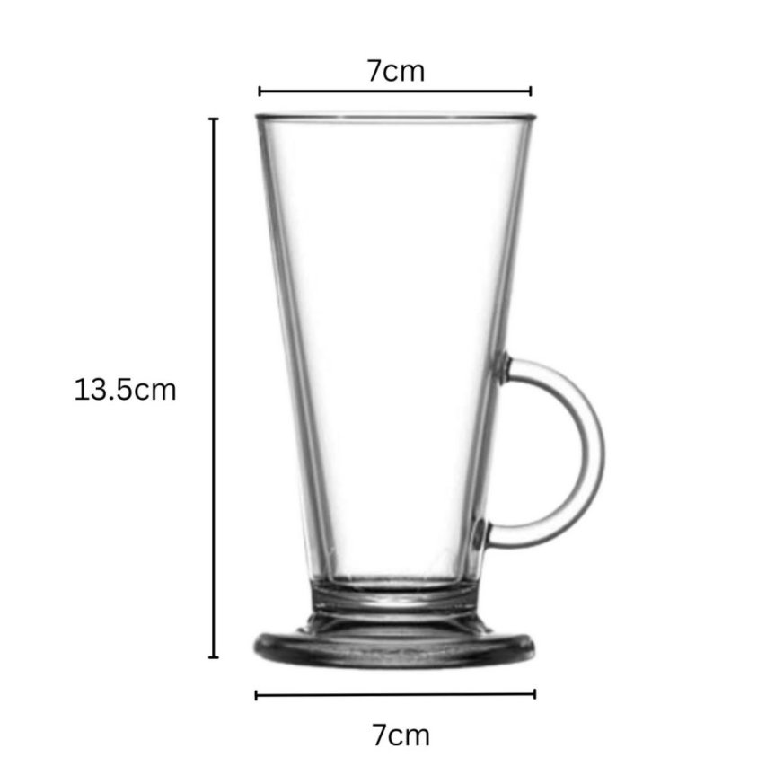 Latte glas - Irish coffee glas i plast 23 cl Polycarbonat