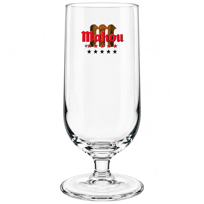 Zoom billede af Mahou ølglas 33 cl