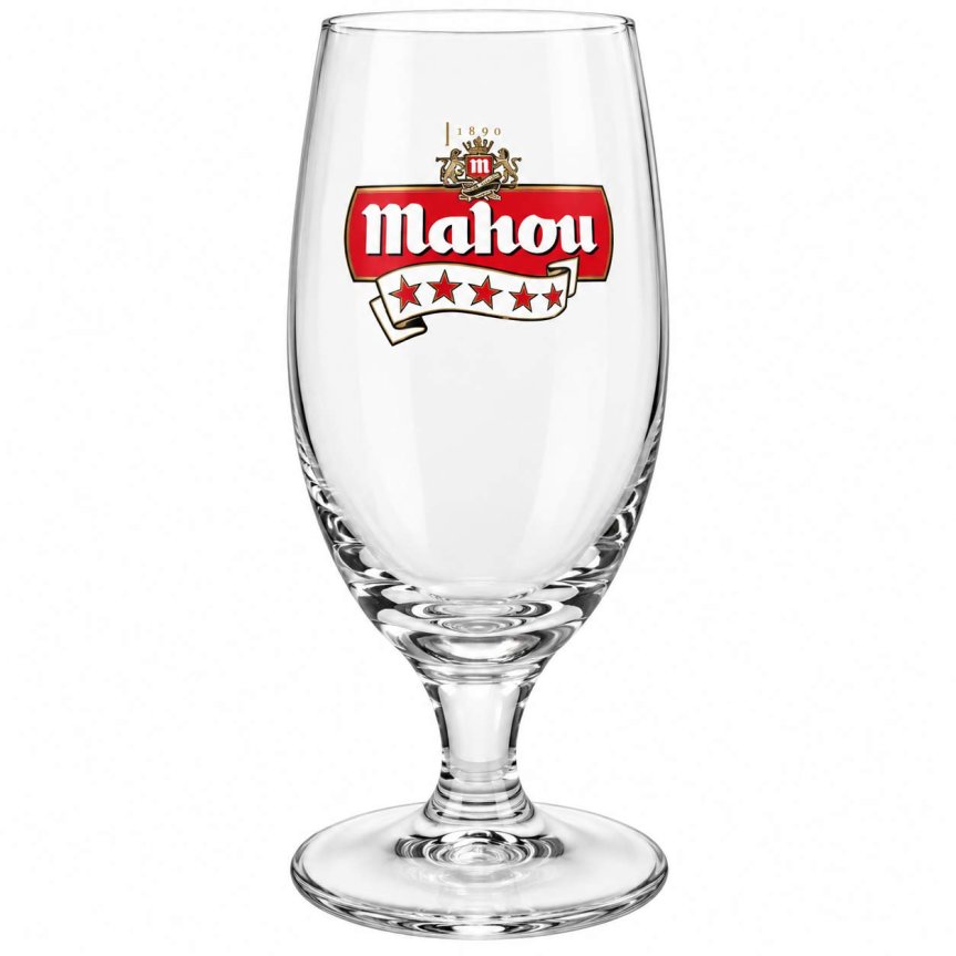 Zoom billede af Mahou ølglas 40 cl