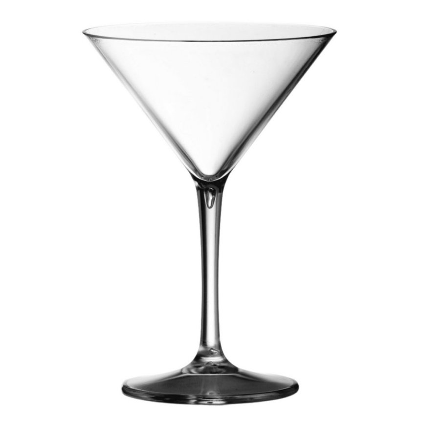 Martini glas i plast 23 cl