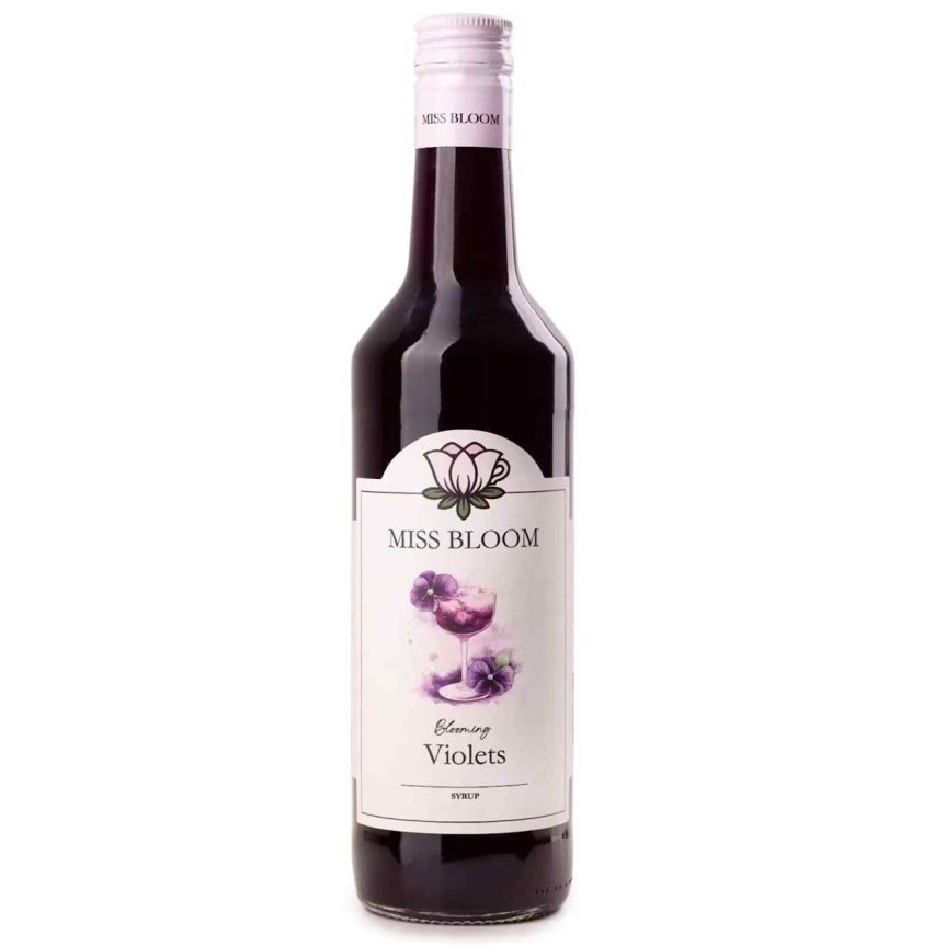 Zoom billede af Miss Bloom Violsirup – Blomstrende violer – 50 cl