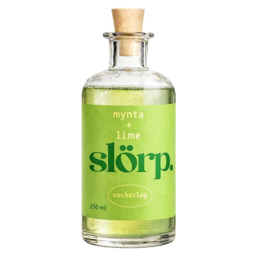 Slörp Sukkersirup Mynte + Lime