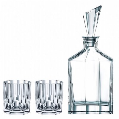 Nachtmann Aspen Set - 2 glas & 1 whiskykaraffel