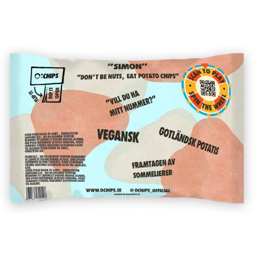 Chips til Hvidvin – Oliven, Ramsløg og Havsalt 50 g