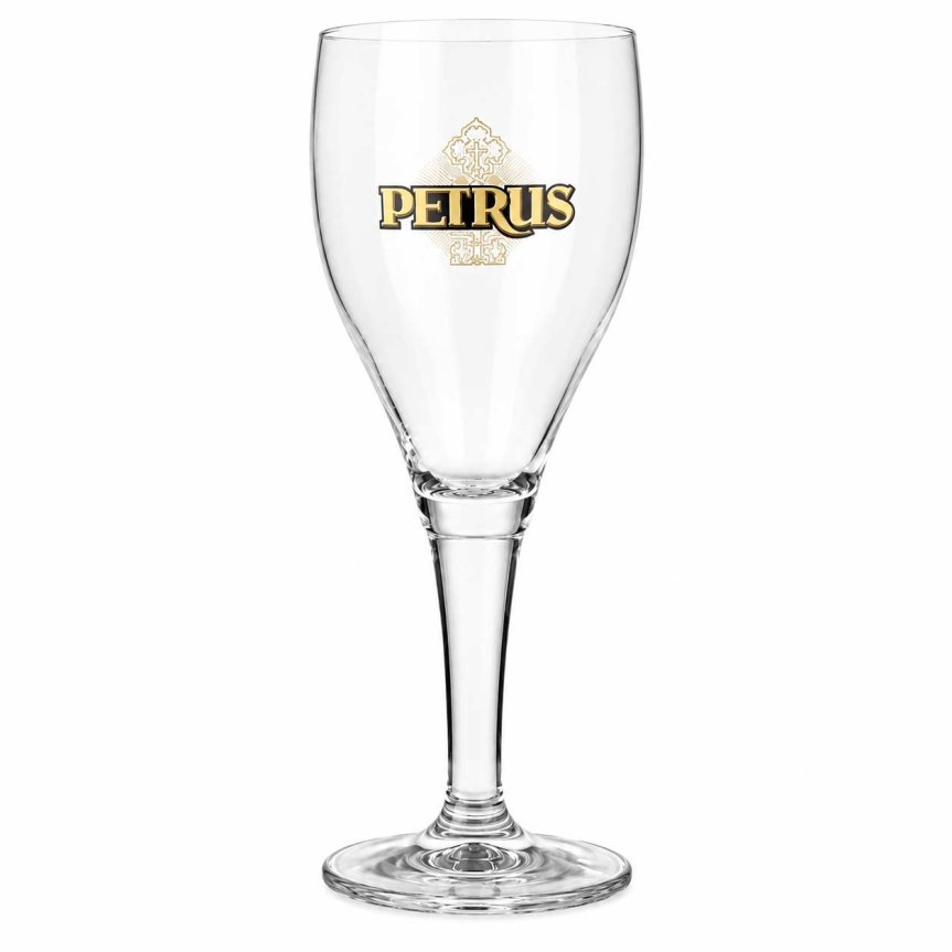 Zoom billede af Petrus ølglas
