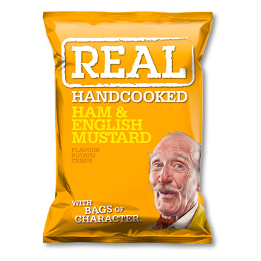 Real Chips - skinka och engelsk senap 35 gram
