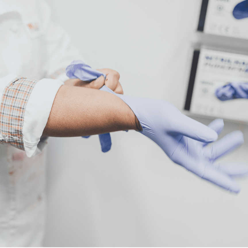 Beskyttelseshandsker Nitril pulverfri sort 200 stk