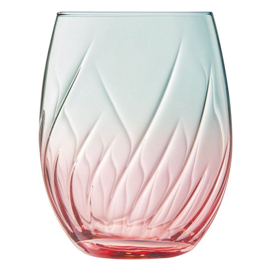 Zoom billede af Cristal D'Arques Swirly Spring vandsglas 36 cl 4-pak