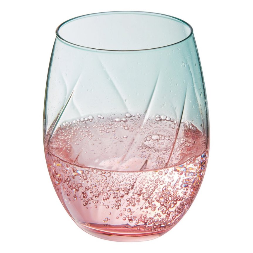 Zoom billede af Cristal D'Arques Swirly Spring vandsglas 36 cl 4-pak