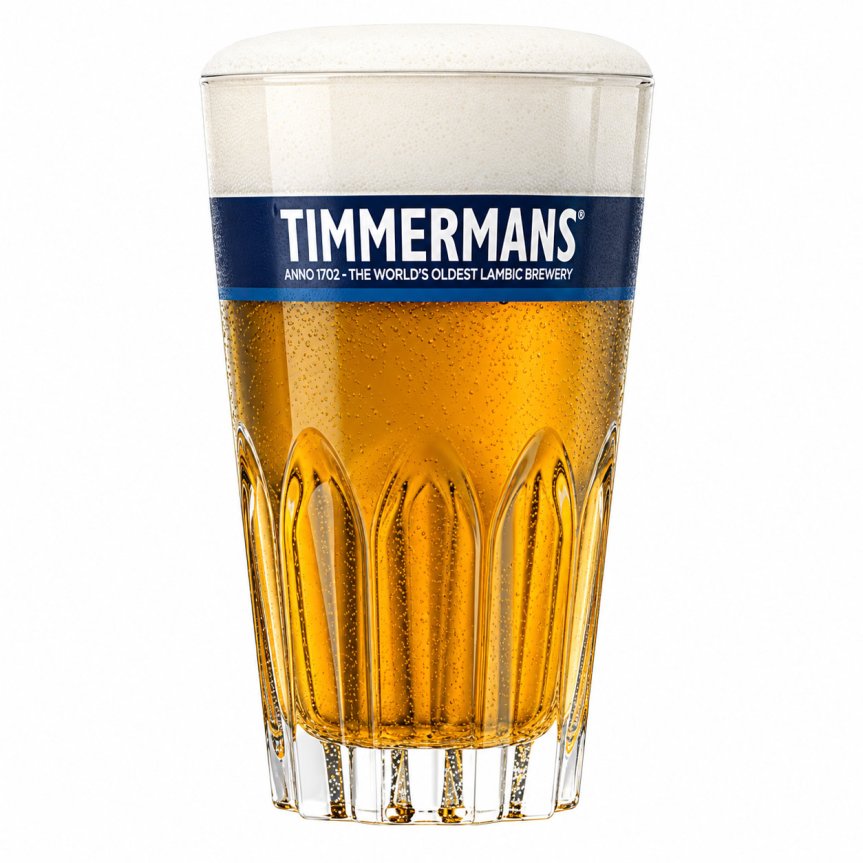 Zoom billede af Timmermans Gueuze ølglas