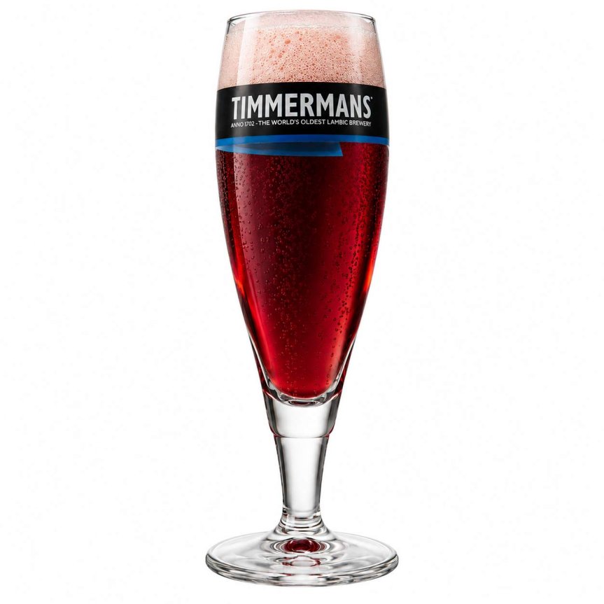Zoom billede af Timmermans pokal ølglas