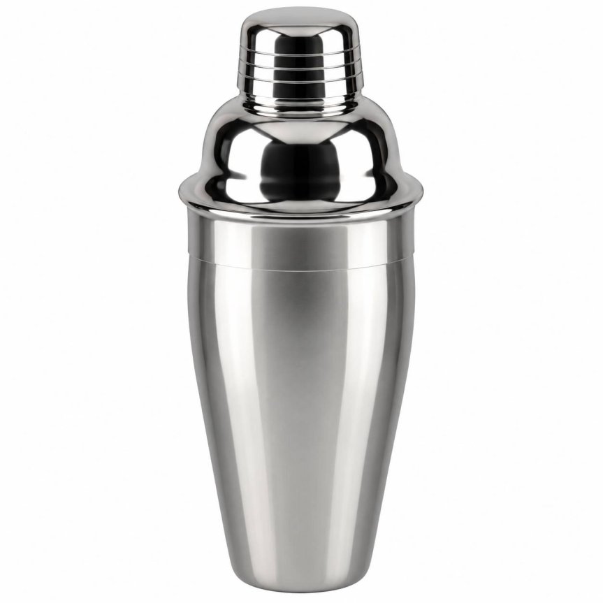 Zoom billede af Tredelt cocktailshaker eksklusiv