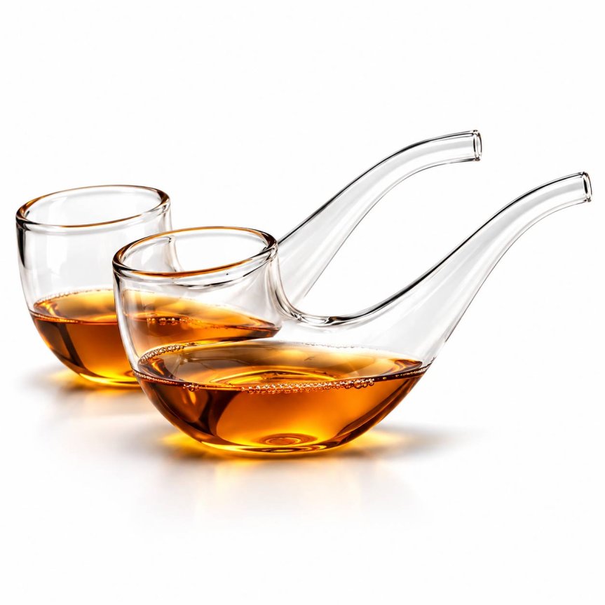 Zoom billede af Vinology Pipe Sippers med træ står