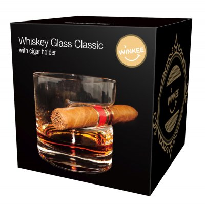 Whiskyglas Classic med cigarholder